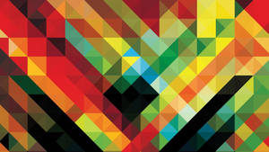 Prismatic Triangles Cool Pattern Wallpaper