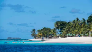 Pristine Beauty Of Palm Island Resort, St. Vincent And The Grenadines Wallpaper