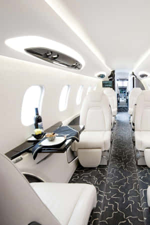 Private Jet Interior Wallpaper