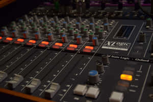 Professional Audio Mixing Console Wallpaper