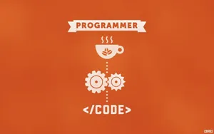 Programmer Coding Minimalist Wallpaper