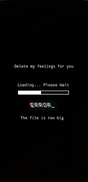 Programming Iphone Deleting My Feelings Wallpaper