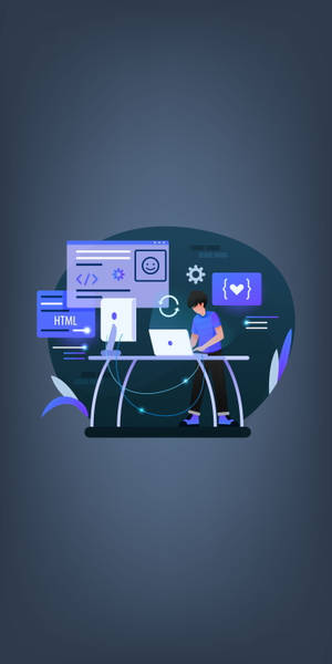 Programming Iphone Programmer Vector Wallpaper