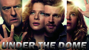 Prominent Cast Of Under The Dome In A Photo Collage Wallpaper