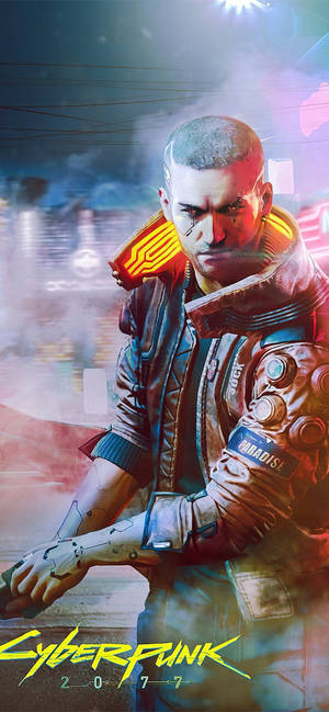 Protagonist Vincent Cyberpunk 2077 Iphone Wallpaper