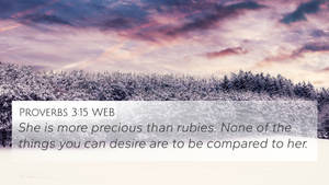 Proverbs Bible Verse With Word Precious Wallpaper