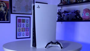 Ps5 With Anime Collectibles Wallpaper