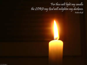 Psalm 18:28 Quote Wallpaper