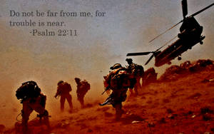 Psalm 22:11 Quote Wallpaper