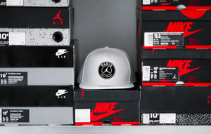 Psg Cap And Nike Boxes Wallpaper