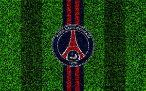 Psg Logo On Grass Wallpaper