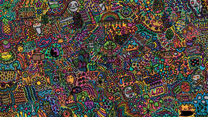 Psychedelic Complex Art Wallpaper
