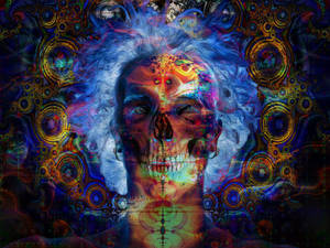 Psychedelic Male Art Wallpaper