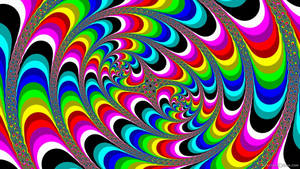 Psychedelic Swirl Trippy Background Wallpaper
