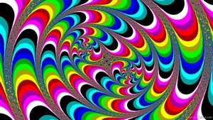 Psychedelic Swirl Trippy Background Wallpaper