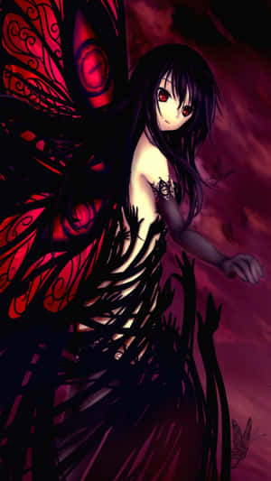Psycho Anime Girl Ready For Battle. Wallpaper