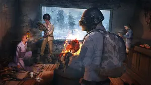Pubg Team Gathering Resources 1366x768 Wallpaper