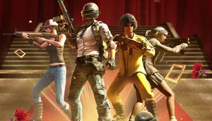 Pubg Victor With Allies 1366x768 Wallpaper