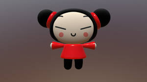 Pucca With Arms Wide Wallpaper