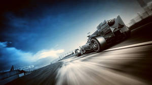 Pulse Of The Race - Thrilling F1 Racing Fan Art Wallpaper