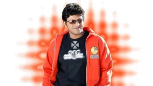 Puneeth Rajkumar Abstract Red Background Wallpaper