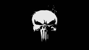 Punisher Logo In Black Wallpaper