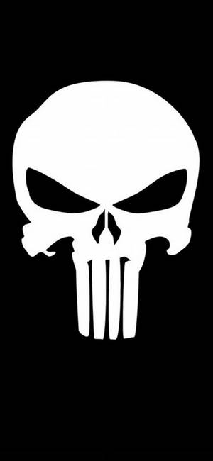 Punisher Logo Iphone Dark Wallpaper