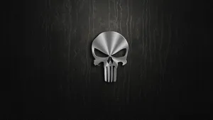 Punisher Sliver Material Wood Background Desktop Wallpaper