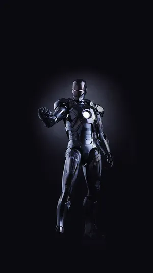 Pure Black Iron Man 4k Iphone Wallpaper