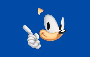 Pure Blue Sonic The Hedgehog Cover Wallpaper
