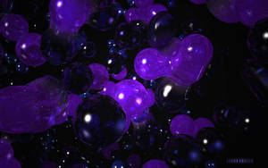 Purple Aesthetic Abstract Balloons Wallpaper