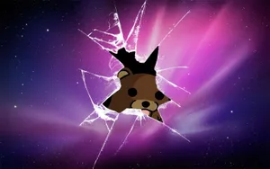 Purple Aesthetic Broken Screen Wallpaper