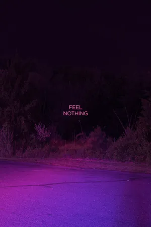 Purple Aesthetic Feel Nothing Wallpaper