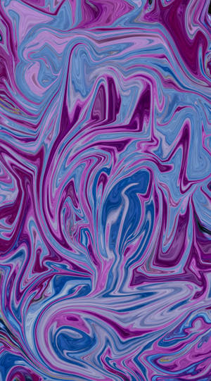 Purple Aesthetic Liquid Art Wallpaper