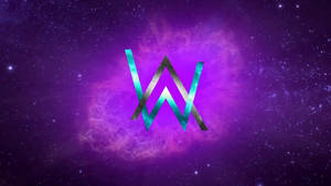 Purple Alan Walker Logo Wallpaper