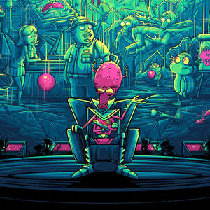 Purple Alien Rick And Morty 4k Wallpaper