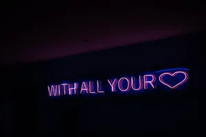 Purple And Black Neon Aesthetic Wallpaper