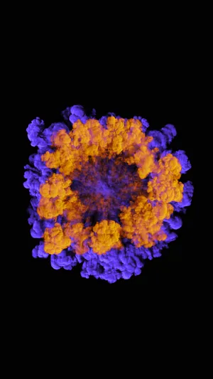 Purple And Orange Live Smoke Wallpaper