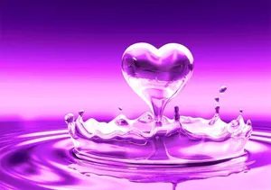 Purple And Pink Heart Wallpaper Wallpaper