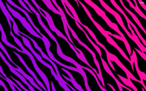 Purple And Pink Zebra Print Wallpaper