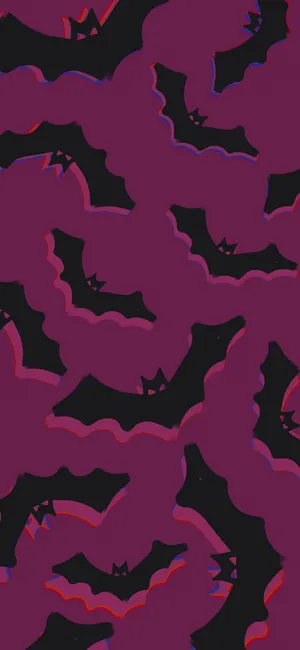 Purple Background Bat Mobile Wallpaper