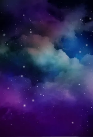 Purple Blue Galaxy Lock Screen Wallpaper