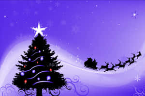 Purple Christmas Aesthetic Wallpaper