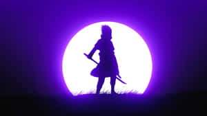 Purple Cool Ninja Shadow Assassin Wallpaper