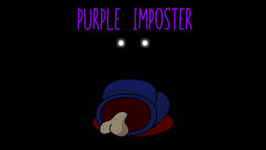 Purple Crewmate Among Us Imposter Wallpaper