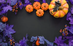 Purple Cute Aesthetic Halloween Wallpaper