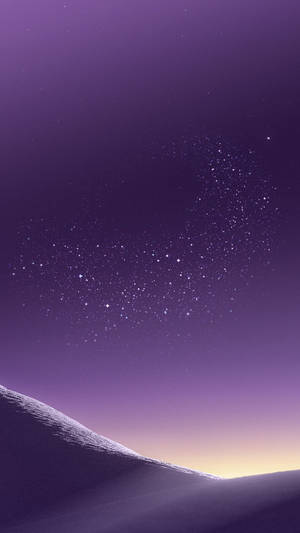Purple Desert Galaxy Samsung Wallpaper
