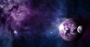 Purple Earth Wallpaper