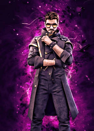 Purple Free Fire Dj Alok Wallpaper