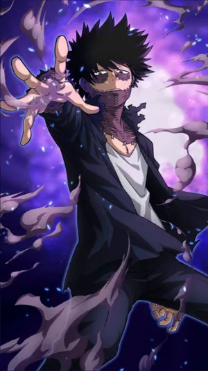 Purple Galaxy Dabi Wallpaper